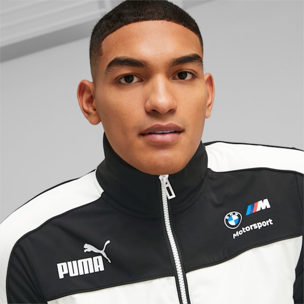 BMW M Motorsport MT7 Men's Slim Track Jacket, PUMA Black, extralarge-IND