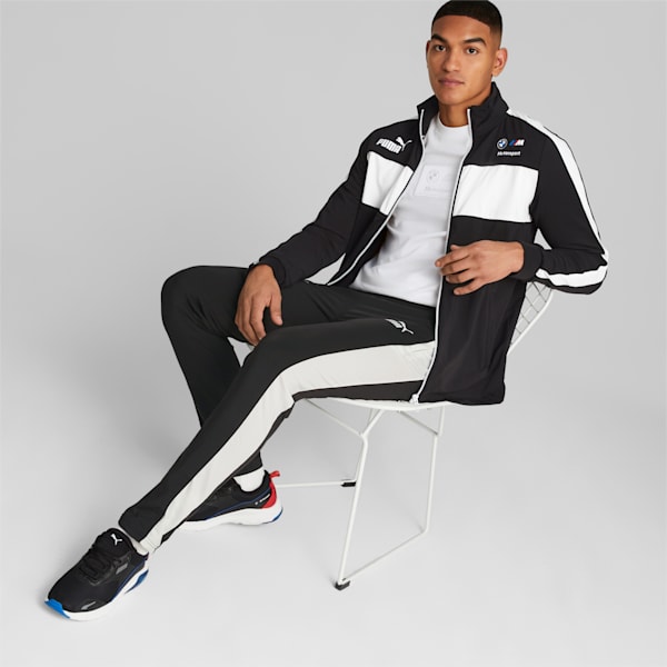 BMW M Motorsport MT7 Men's Slim Track Jacket, PUMA Black, extralarge-IND