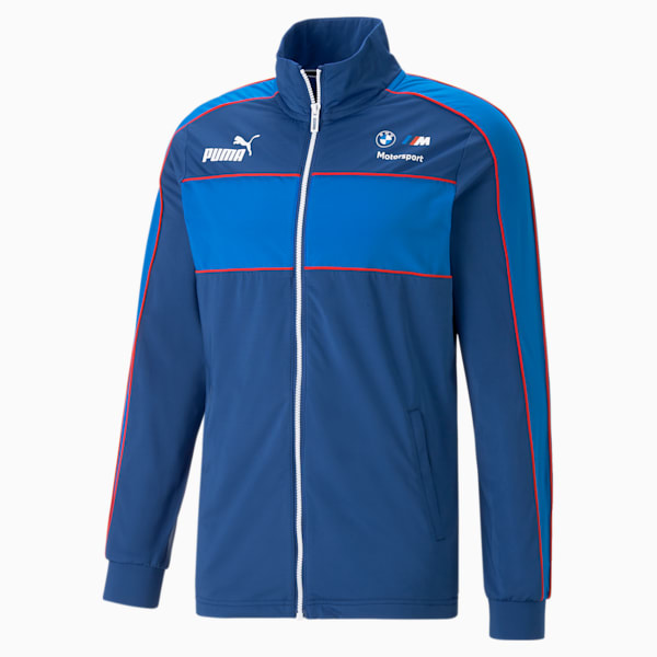 BMW M Motorsport MT7 Men's Slim Track Jacket, Pro Blue-M color, extralarge-IND