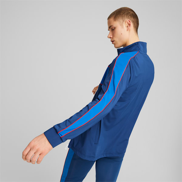 BMW M Motorsport MT7 Men's Slim Track Jacket, Pro Blue-M color, extralarge-IND