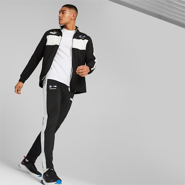 BMW M Motorsport MT7 Men's Slim Fit Track Pants, PUMA Black, extralarge-IND