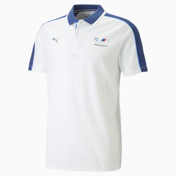 BMW M Motorsport Men's Polo T-shirt, PUMA White, extralarge-AUS