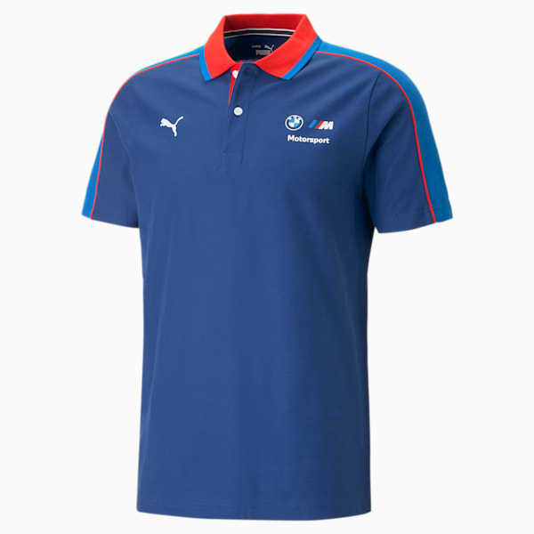 BMW M Motorsport Men's Polo T-shirt, Pro Blue-M Color, extralarge-IDN