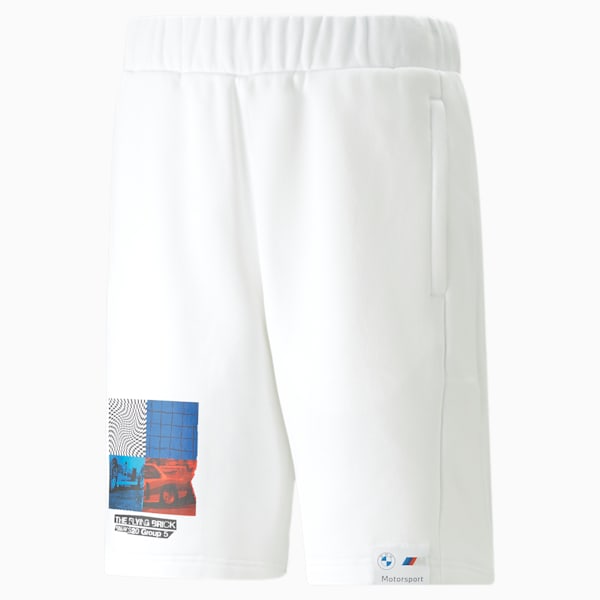 BMW M Motorsport Men's Graphic Shorts, PUMA White
