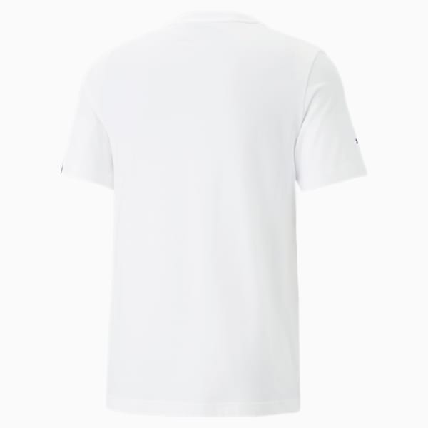 BMW M Motorsport Car Graphic Men's T-Shirt, PUMA White, extralarge-IND