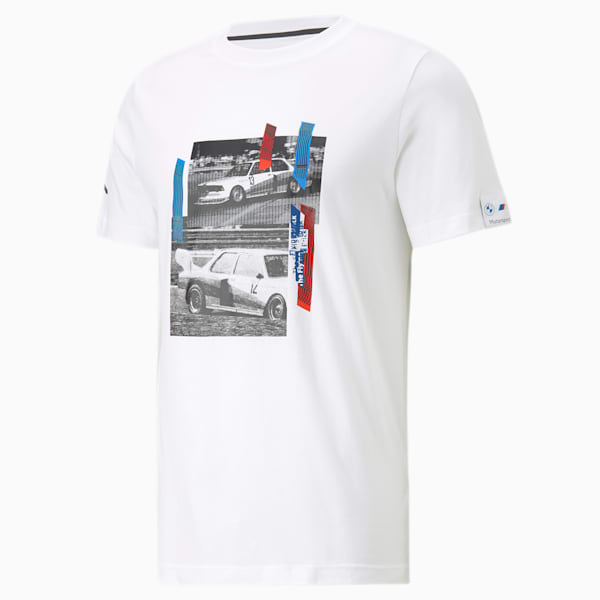 Playera para hombre BMW M Motorsport Car, PUMA White, extralarge