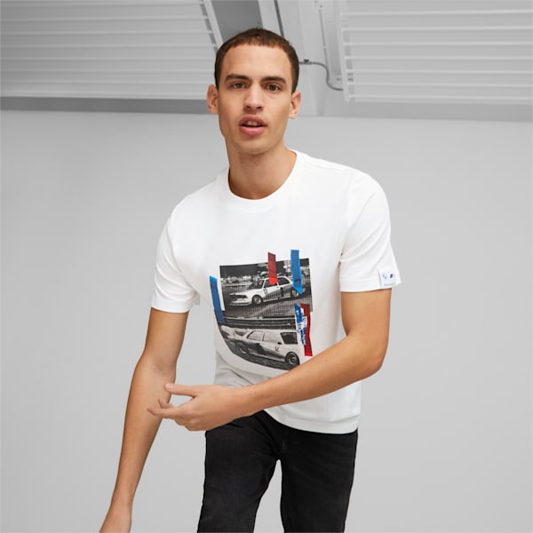 Playera para hombre BMW M Motorsport Car, PUMA White, extralarge