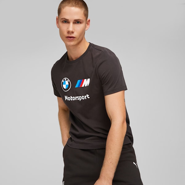 Playera con logotipo para hombre BMW M Motorsport ESS, PUMA Black, extralarge