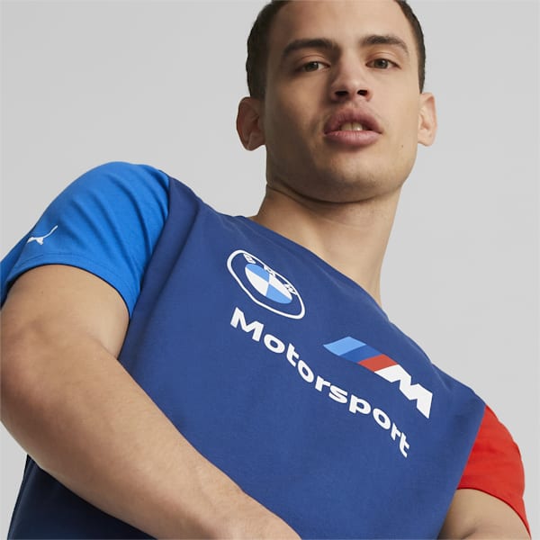 BMW M Motorsport Logo Men's T-Shirt, Pro Blue-M Color, extralarge-IND