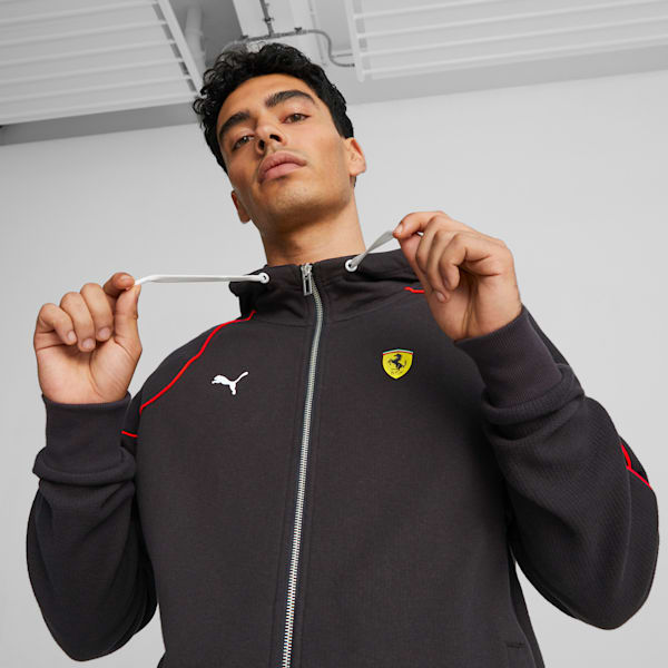 Scuderia Ferrari Race Long Sleeve Hoodie Men, PUMA Black, extralarge