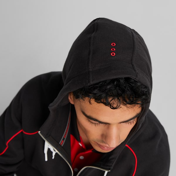 Scuderia Ferrari Race Long Sleeve Hoodie Men, PUMA Black, extralarge