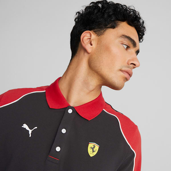 Scuderia Ferrari Men's Polo Shirt, PUMA Black, extralarge