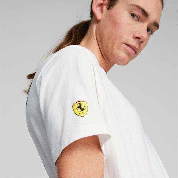 Ferrari Race Graphic Men's Regular Fit T-Shirt, PUMA White, extralarge-IND