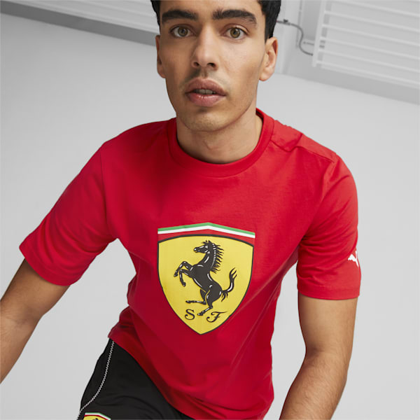 Ferrari Race Big Shield Men's Regular Fit T-Shirt, Rosso Corsa, extralarge-AUS