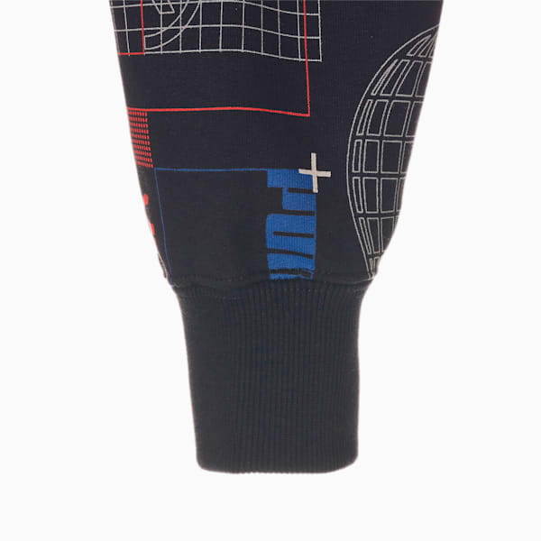 メンズ CLASSICS GEN プーマ フーディー, PUMA Black-AOP, extralarge-JPN