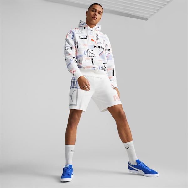 Classics Gen. Men's Regular Fit Hoodie, PUMA White-AOP, extralarge-IND