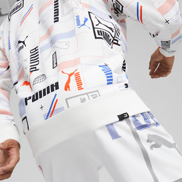 Sudadera con capucha GEN PUMA para hombre, PUMA White-AOP