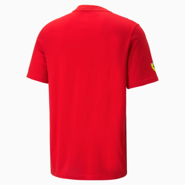 メンズ フェラーリ レース ビッグ シールド トーナル 半袖 Tシャツ, Rosso Corsa, extralarge-JPN