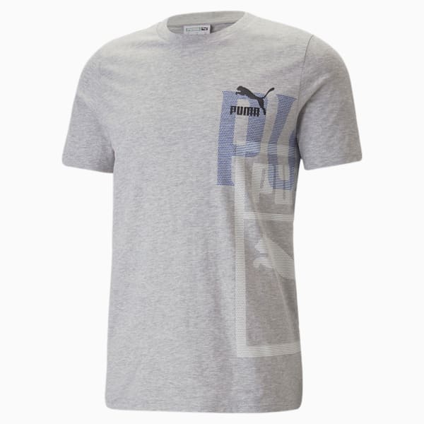 Classics GEN PUMA Men's Tee, Light Gray Heather, extralarge