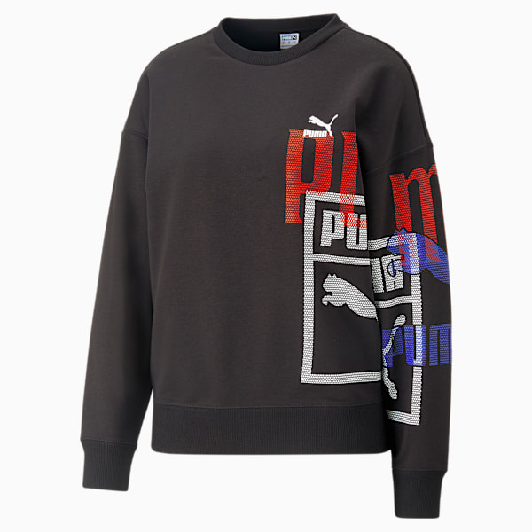 Classics Gen. Women's Crew-Neck Sweatshirt, PUMA Black, extralarge-IND