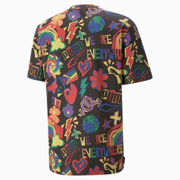 T-shirt imprimé DOWNTOWN PRIDE, PUMA Black-AOP, extralarge
