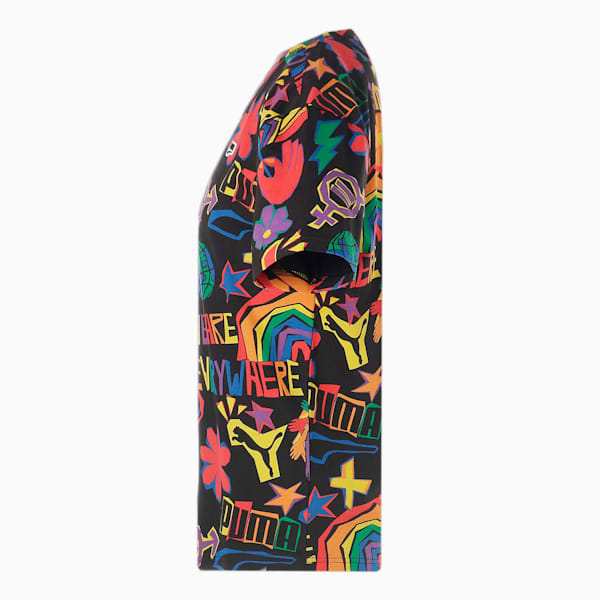 ユニセックス ダウンタウン DOWNTOWN プライド AOP Tシャツ, PUMA Black-AOP, extralarge-JPN