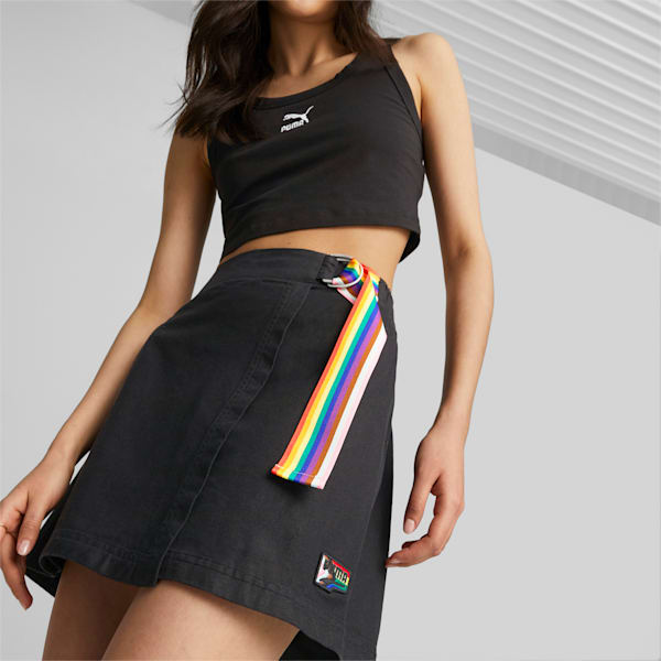 DOWNTOWN Pride Women's Regular Fit Skirt, PUMA Black, extralarge-IND