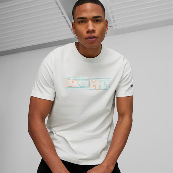 Sportswear by PUMA Men's Graphic Tee, PUMA White, extralarge