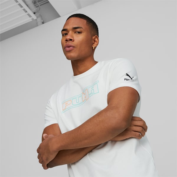 Sportswear by PUMA Men's Graphic Tee, PUMA White, extralarge