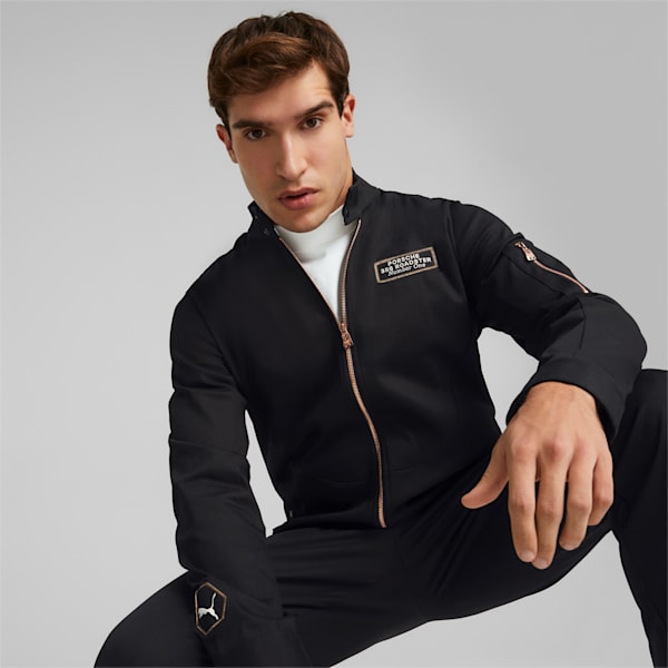 Chamarra Porsche Legacy Statement para hombre, PUMA Black, extralarge