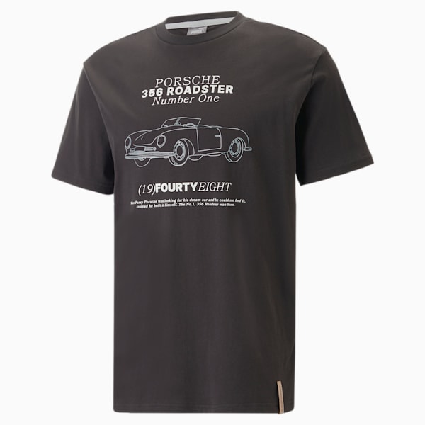 Porsche Legacy 356 Roadster Men's Tee, PUMA Black, extralarge