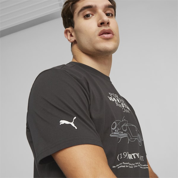 Porsche Legacy Statement Graphic Men's Relaxed Fit T-Shirt, PUMA Black, extralarge-IDN