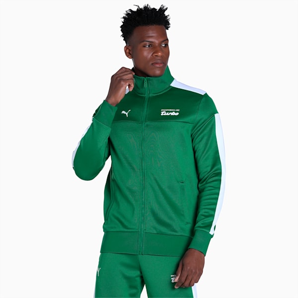 Porsche Legacy MT7 Men's Regular Fit Track Jacket, Vine-PUMA White, extralarge-IND