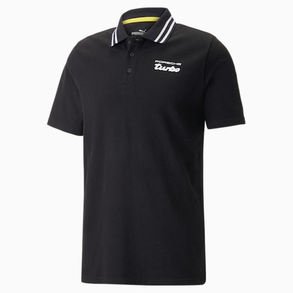Porsche Legacy Men's Regular Fit Polo T-shirt, PUMA Black, extralarge-IDN