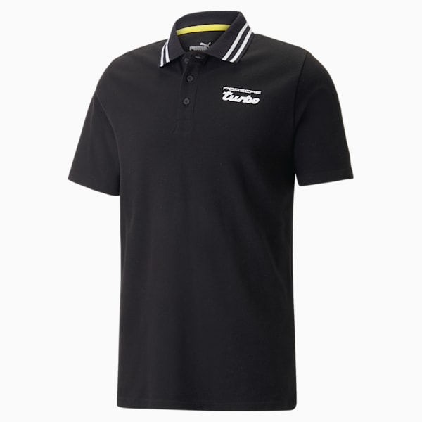 Porsche Legacy Men's Polo Shirt, PUMA Black, extralarge