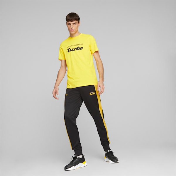 Porsche Legacy Logo Men's T-Shirt, Lemon Chrome