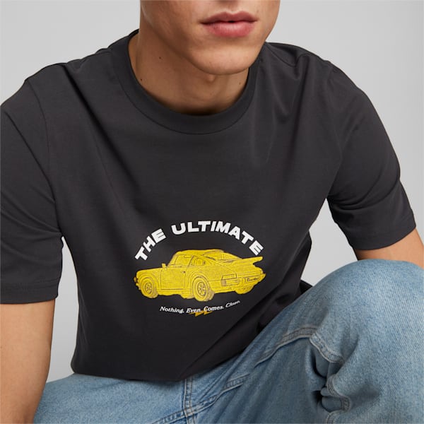 Porsche Legacy Graphic Men's T-Shirt, PUMA Black