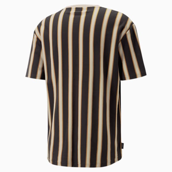 PUMA TEAM Striped Men's Relaxed Fit T-Shirt, PUMA Black, extralarge-AUS