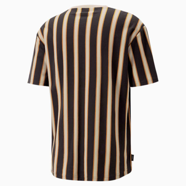 TEAM Striped Men's Relaxed Fit T-Shirt, PUMA Black, extralarge-IND