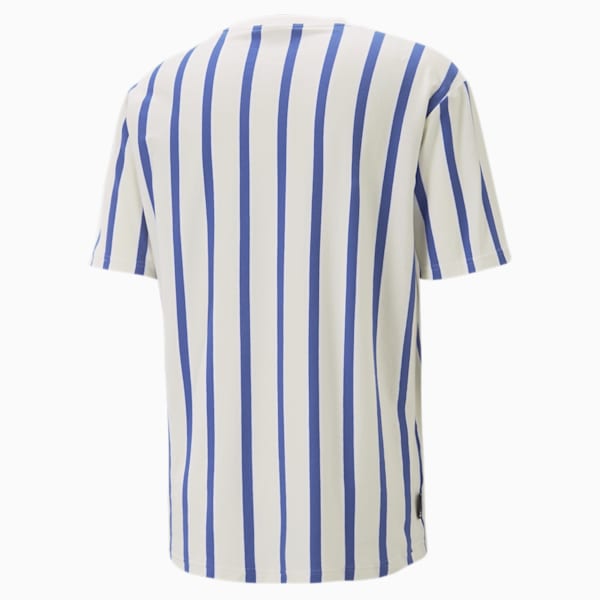 ユニセックス PUMA TEAM ストライプ 半袖 Tシャツ, PUMA White, extralarge-AUS