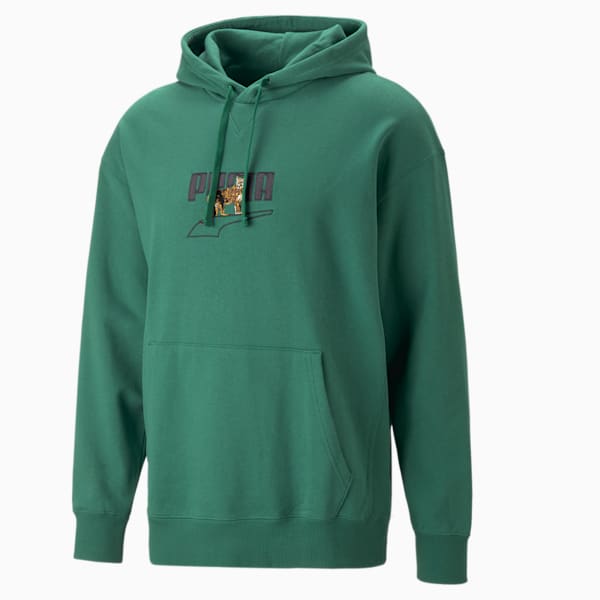 Downtown Men's Graphic Hoodie, Vine, extralarge