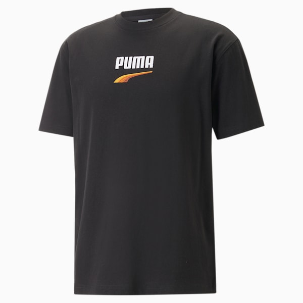 DOWNTOWN Logo Men's Relaxed Fit T-Shirt, PUMA Black, extralarge-IND