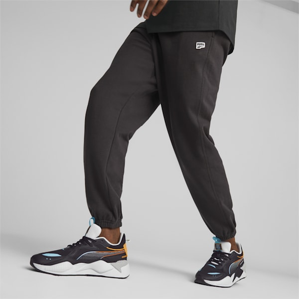DOWNTOWN Men's Relaxed Fit Sweat Pants, PUMA Black, extralarge-AUS