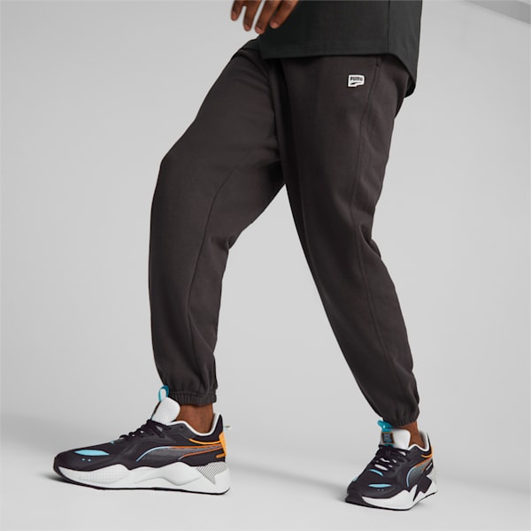 DOWNTOWN Men's Relaxed Fit Sweat Pants, PUMA Black, extralarge-IND