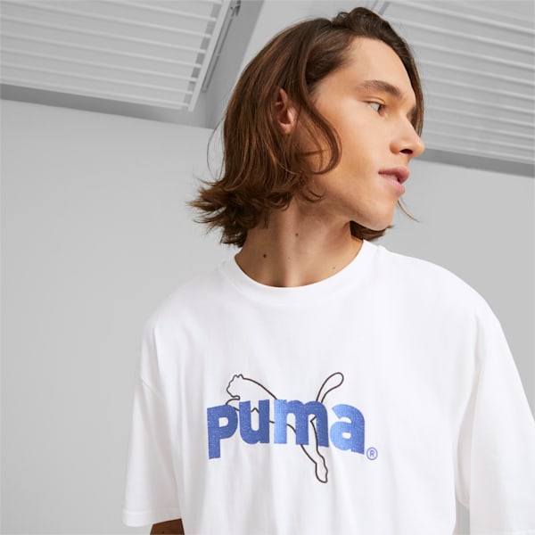 メンズ PUMA TEAM グラフィック 半袖 Tシャツ, PUMA White