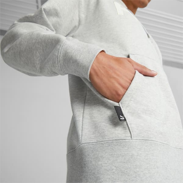 メンズ PUMA TEAM グラフィック フーディー, Light Gray Heather