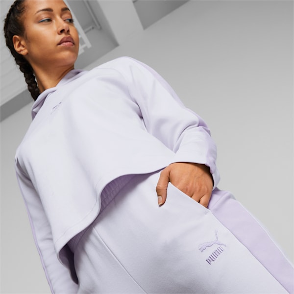 T7 Women's Regular Fit Trackpants, Spring Lavender, extralarge-IND