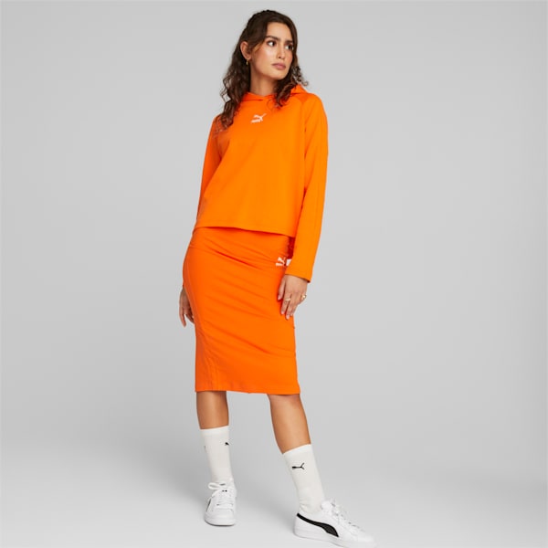 T7 Women's Relaxed Fit Hoodie, Cayenne Pepper, extralarge-IND
