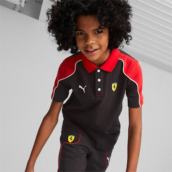 Ferrari Race Youth Regular Fit Polo, PUMA Black, extralarge-IND