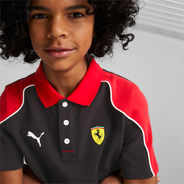 Ferrari Race Youth Regular Fit Polo, PUMA Black, extralarge-IND